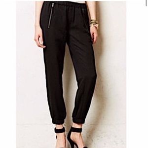 NWT! Marrakech Anthropologie Black Athletic Jogger Pants Size 6